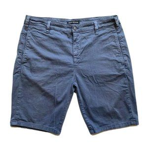 Mavi‎ Jeans Mike Chino Shorts Mens 38 Stretch Flat Front Twill Summer Beach Blue